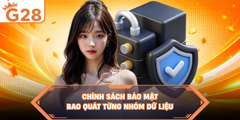 Chính sách bảo mật bao quát từng nhóm dữ liệu