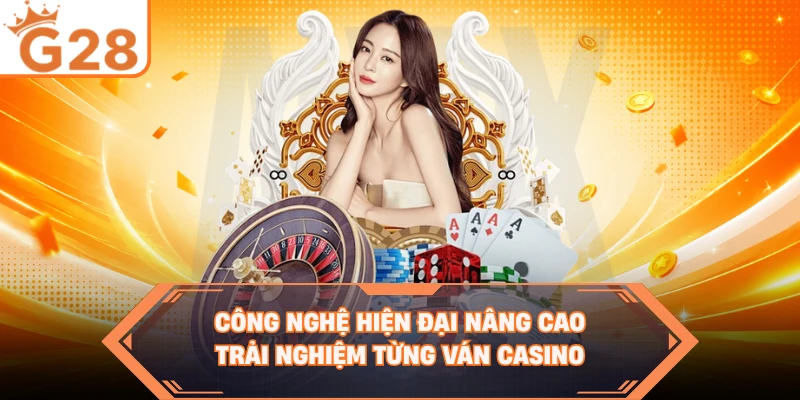 Công nghệ hiện đại nâng cao trải nghiệm từng ván casino